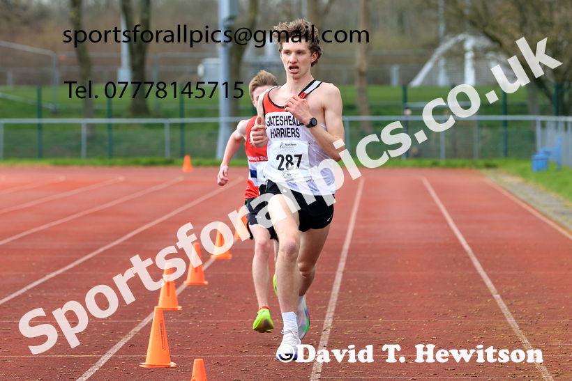 Mens Under-17s Young Athletes 5k, 2026 Northern Mens 12 and Womens 6 Stage Road Relays and Young Athletes 5k, Sheepmount Stadium, Carlisle. Photo: David T. Hewitson/Sports for All Pics